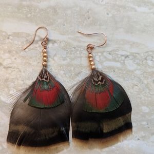 Feather earrings